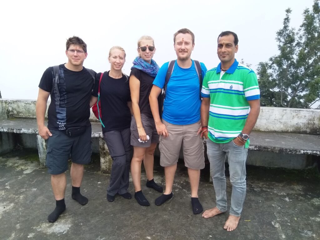 Trekking group on the Ranital trek near Rishikesh
