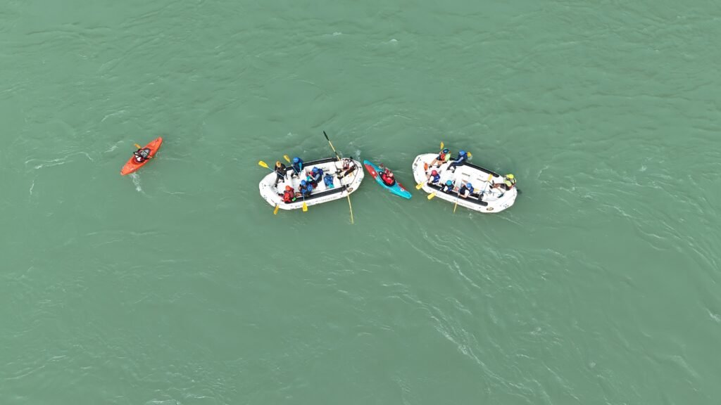 Rafting on the Brahmaputra (Siang) river in Arunachal Pradesh