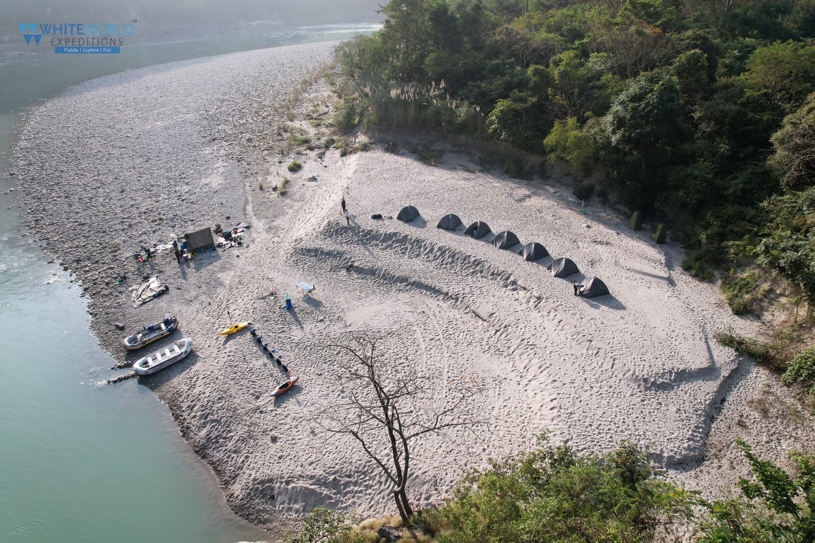 Riverside Camp Near Rishikesh